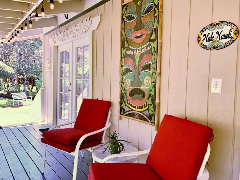 Hau'Oli Place Tiki Cottage In Волкейно Екстериор снимка